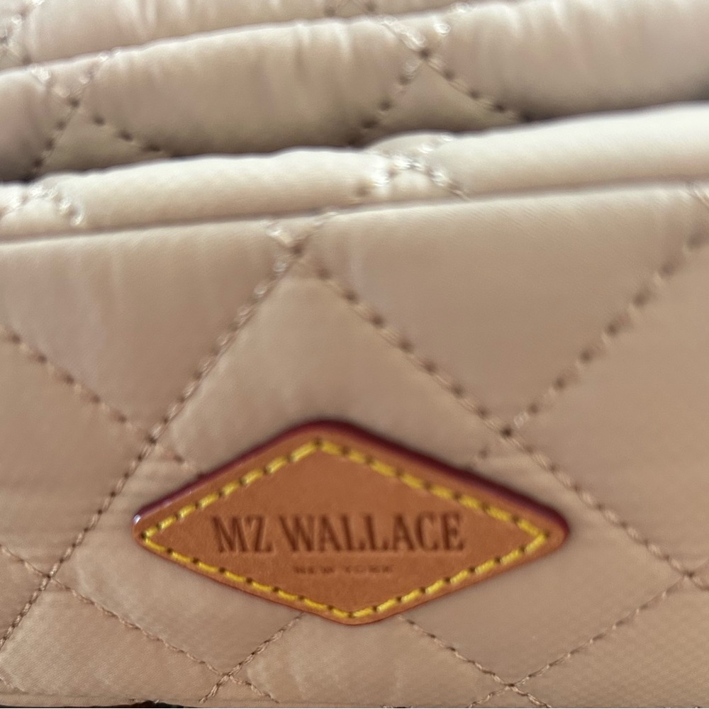 MZ Wallace Quilted Cream Crossbody Shoulder Bag. NWT. - Picture 5 of 11